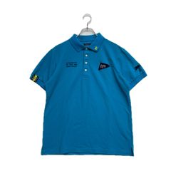 PEARLY GATES ゴルフ　ポロシャツ 美品】PEARLY GATES 半袖ポロシャツ サイズ6 ブルー ゴルフウェア