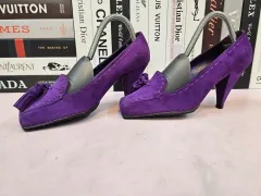 イヴ・サンローラン サンローラン レディース タッセル ローファー 靴 ヒール 235