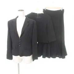 H.L アッシュエル スーツ セットアップ 3点セット 13AR 大きいサイズ 黒 ブラック