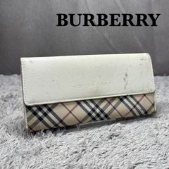 ✨希少✨BURBERRY 長財布 リボン レザー シャドーホース ノバチェック
