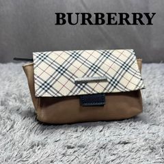 BURBERRY BLUE LABEL チェック ポーチ ノバチェック - メルカリ