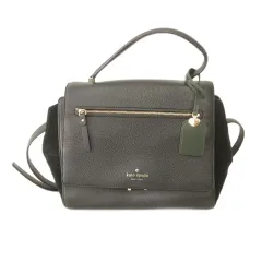 ケイトスペード KATE SPADE 2WAY フラップ ショルダーバッグ サイドスエード PXRU5844 黒 ブラック ■GY47