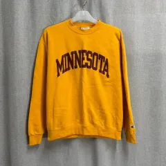 L チャンピオン ヴィンテージ 起毛 ミネソタ ロゴ 長袖 スウェット