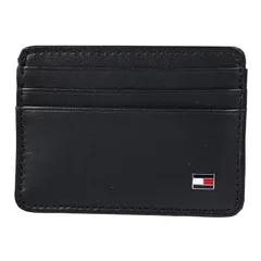 【新品】 トミーヒルフィガー ヨーロッパ輸入モデル TOMMY HILFIGER カードケース 名刺入れ メンズ ETON CC HOLDER ブラック AM0AM00653 002 BK [並行輸入品] 1