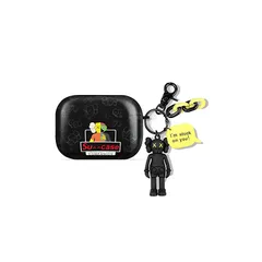 【新品】 Airpods Pro 第2世代 ケース 2023/2022 TPU素材 イヤホンケース キーホルダー リングロープ 付き 保護 耐衝撃 防水 防塵 全面保護 光沢のある生地 Airpods ケース (AirPods Pro2 Black) 1