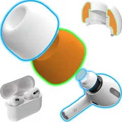 【新品】 KASOTT AirPods Pro イヤーチップ イヤーピース イヤーピース シリコン+形状記憶フォーム 低反発イヤホンカバー シリコン イヤーチップ イズ低減 音質向上 遮音性 滑り止め 柔らかい 耳垢ガード フィット感 脱落防止 エアーポッ 0