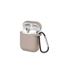 【新品】 AirPods ケース AirPods第2世代と第1世代に適用（前のLEDライトが見える） シリコンカバー 全面保護ケース Apple エアーポッズ カバー 軽量 小型 かわいい TPUケース 耐衝撃 防塵 カラビナ付き 紛失防止 SERFER  1