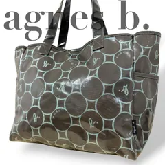 ☆★agnes b.  アニエスベー★トートバッグ　大容量　A4収納可　肩掛け　軽量　ブラウン　レディース　ロゴ★♯2369