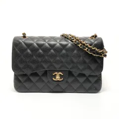 CHANEL シャネル ショルダーバッグ 19番台 マトラッセ ダブルフラップ 30 キャビアスキン【中古】