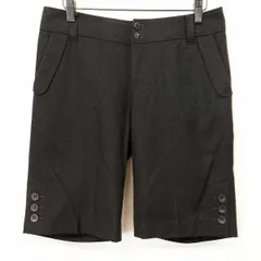 【中古】[印象A] NEW YORKER ニューヨーカー ショートパンツ / ハーフパンツ レディース [64-91] メランジ ダークブラウン 羊毛×ナイロン×カシミヤ 無地 裾ボタン ジップフライ 裏地付きのサムネイル