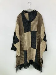 ポンチョ その他 フリンジ その他総柄 フードなし