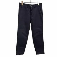 【新品】[印象N] H＆M エイチアンドエム チノパンツ レディース 28 ダークネイビー 綿100% テーパード スリムフィット 無地 ジップフライのサムネイル