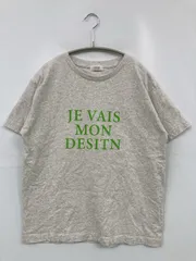 LOWRYS FARM ローリーズファーム Tシャツ/カットソー F グレー 前面プリント ミドル丈 半袖 クルーネック(丸首)