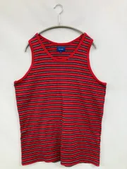 BEAMS ビームス タンクトップ M レッド ボーダー柄 カップなし