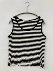 OLIVE des OLIVE オリーブデオリーブ タンクトップ ブラック ボーダー柄 カップなし