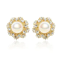 【新品】 IDOKAWA パール ピアス「クラウンピアス」 レディース 人気 8mm 真円 真珠 6月誕生石 フープピアス 大ぶり 金属アレルギー対応 シルバー925 結婚式 お呼ばれ 母の日 入卒式 披露宴 ギフトボックス付き 0