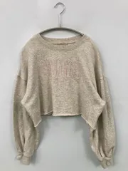 one after another NICE CLAUP ワンアフターアナザーナイスクラップ スウェット ベージュ コットン スウェット ブランドロゴ 刺繍 長袖