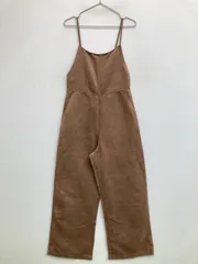 isn'tshe? サロペット/オーバーオール ブラウン クロップド・半端丈 スエード