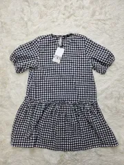 ザラ ギンガムチェック フレア ONE PIECE M