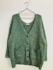 FREE'S MART フリーズマート カーディガン/ボレロ FR グリーン ナイロン ウール・ニット 無地 ミドル丈 長袖
