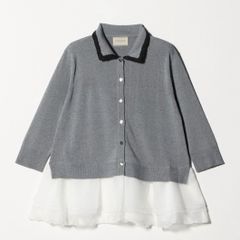 美品 完売品 グレースコンチネンタル チュールフリルフレアトップ 36