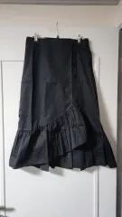 ザラ 黒色 フリル ラップ スカート