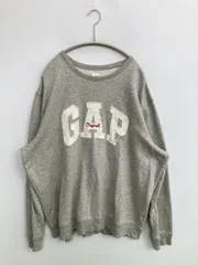 GAP ギャップ スウェット XL グレー コットン 前面プリント ブランドロゴ 長袖