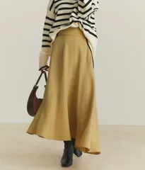 Vis【洗える】アシンメトリーマーメイドスカートM