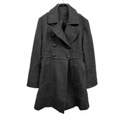 【中古】[印象AB] apart by lowrys アパートバイローリーズ コート レディース M チャコールグレー ウール×カシミヤ×ナイロン×ポリウレタン 内ポケット無し 裾フレア メルトン 総裏地 無地 長袖のサムネイル
