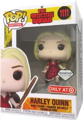 【中古】フィギュア ハーレイ・クイン(ダイアモンド・グリッター版) 「ザ・スーサイド・スクワッド “極”悪党、集結」 POP! Movie Series #1111 ターゲット限定