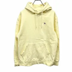 古着 アーノルドパーマー プルオーバー パーカー スウェット 裏起毛 パラソルロゴ 長袖 綿100% M (2) イエロー 黄 レディース(メンズ？)