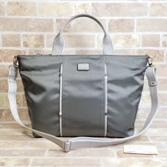 美品 IBIZA イビザ ☆ ナイロン 2WAY ハンドバッグ ショルダーバッグ グレー 収納多 イビサ