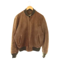 ショット SCHOTT ジャンパー ブルゾン ジップアップ 42 ブラウン /HK ■GY18