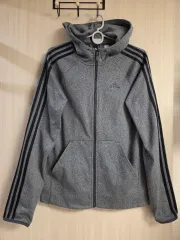 アディダス 3本線 フードジップアップ 起毛 メンズ 90