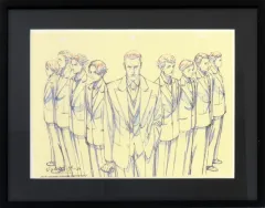 【中古】原画イラストボード ジョーカー・ゲーム 額装 複製原画 第3弾 D機関