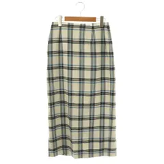 イエナ IENA チェックタイトスカート 36 オフホワイト マルチカラー /DO ■OS