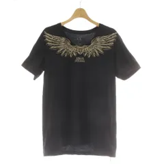 アルマーニエクスチェンジ A/X ARMANI EXCHANGE Tシャツ タグ付き M 黒 ブラック 半袖 Vネック グラフィックプリント /AU