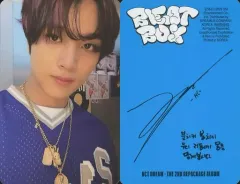 【中古】コレクションカード(男性) NCT DREAM/ヘチャン(Haechan)/裏面水色・印刷サイン、メッセージ入り/CD「Beatbox(Photobook Ver.)」(YOUNG STAR Ver.)封入特典フォトカード