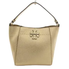 トリーバーチ TORY BURCH マックグロー スモール ハンドバッグ 手提げ レザー ロゴ ゴールドカラー /FF