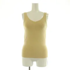 クラネ CLANE 24SS V/N TIGHT LONG TANK TOPS Vネックタイトロングタンクトップ ニット 2 ベージュ /MY ■OSのサムネイル