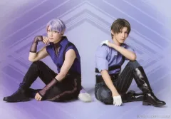 【中古】生写真(男性) 山崎晶吾(五月雨江)・木原瑠生(へし切長谷部)/横型・キャラクターショット/ミュージカル「刀剣乱舞」～静かなる夜半の寝ざめ～ ランダムペアブロマイド(ライブver.)