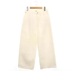シチズン オブ ヒューマニティー CITIZENS OF HUMANITY 23SS TUCK DENIM デニムパンツ ワイド ジッパーフライ コットン 24 白 ホワイト /NR ■OSのサムネイル