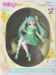 【中古】フィギュア 初音ミク－ライムver.－ 「フリューくじ 初音ミク Citrus MIKU」 ラストゲット賞  ぬーどるストッパーフィギュア