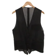 ドルチェ&ガッバーナ ドルガバ DOLCE&GABBANA ベスト ジレ シアー ウール シルク混 50 黒 ブラック /JS ■ECA003のサムネイル