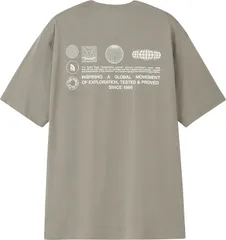 ザ・ノース・フェイス THE NORTH FACE アウトドア ショートスリーブフラッシュドライグローブグリッドコットンティー ユニセックス 半袖 Tシャツ トップス 吸汗速乾 綿100 コットン バックプリント  NT32550 ST ストーンスラブ