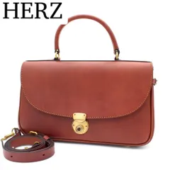 【美品】HERZ ハンドバッグ 2way ショルダーバッグ レザー ヴィンテージのサムネイル