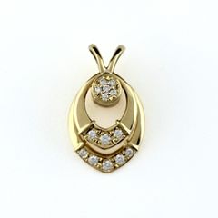 K18YG エメラルド ペンダント バチカン パーツ 繋ぎ クリッカー 18K 