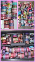 マスキングテープ まとめ 173個 豆様 クリームピーチ様 廃盤品