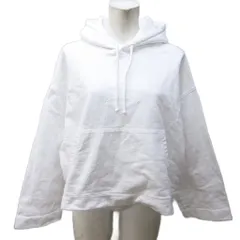 アクネ ストゥディオズ Acne Studios JOGHY EMBOSS パーカー フーディ スウェット ロゴ プルオーバー クロップド丈 XXS 白 ホワイト IBO85 0109のサムネイル