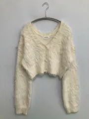 ACLENT アクレント カーディガン/ボレロ F アイボリー 無地 ショート丈 長袖